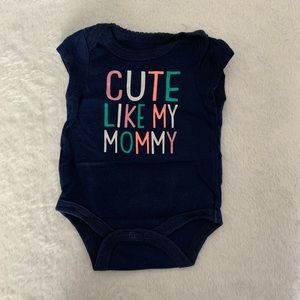 🤍6 for 15🤍Circo Babygirls Bodysuit Navy Blue Newborn